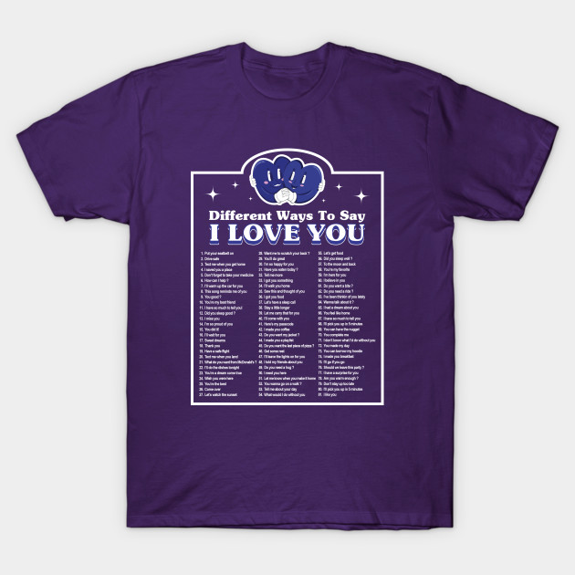 Different Ways to Say I Love You Hoodie by Benisio Official Studio